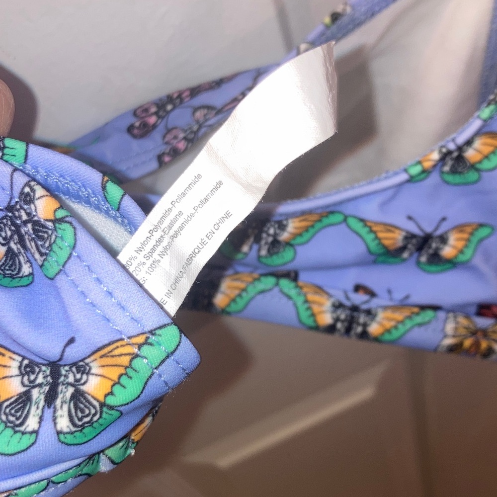 Urban Outfitters Blue Butterfly Bikini Top - Picture 4 of 4